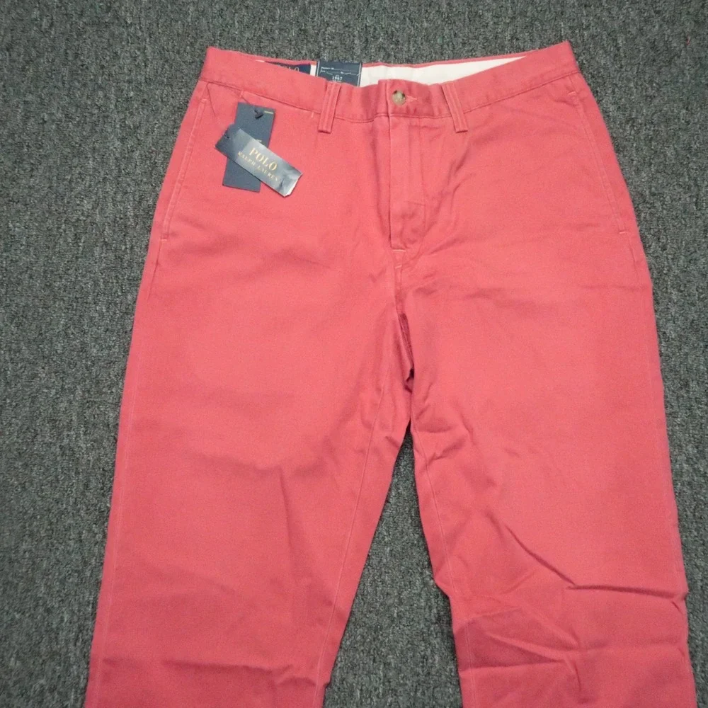 Polo‎ Ralph Lauren Pants Men 32x30 Red Bedford Chino Classic Cotton Twill NWT